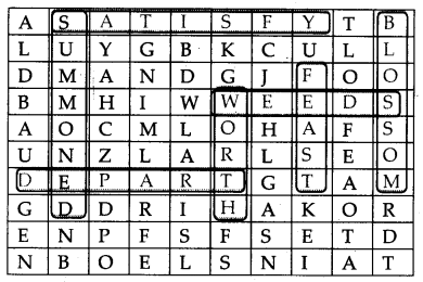 Words Question Answer Class 9 English Kaveri Poem 7 3